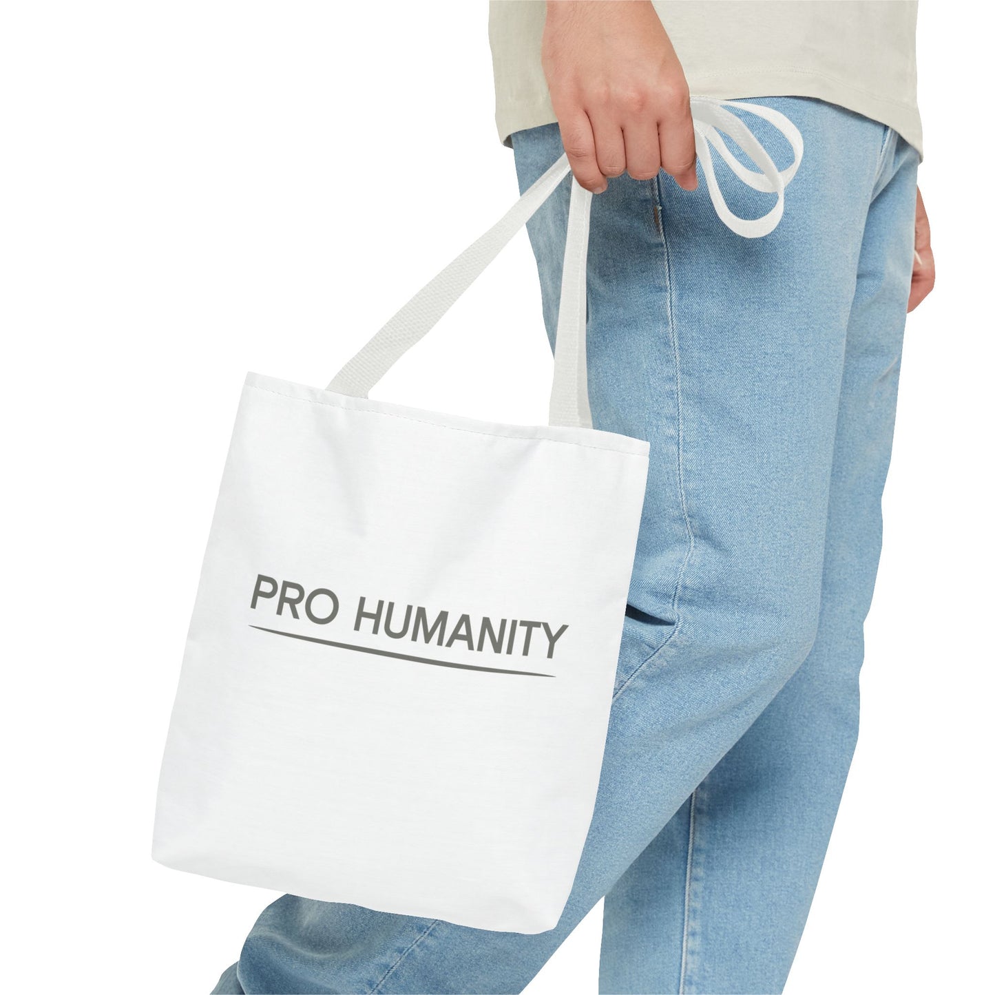 Pro Humanity Tote Bag — Minimalist Statement Canvas Tote