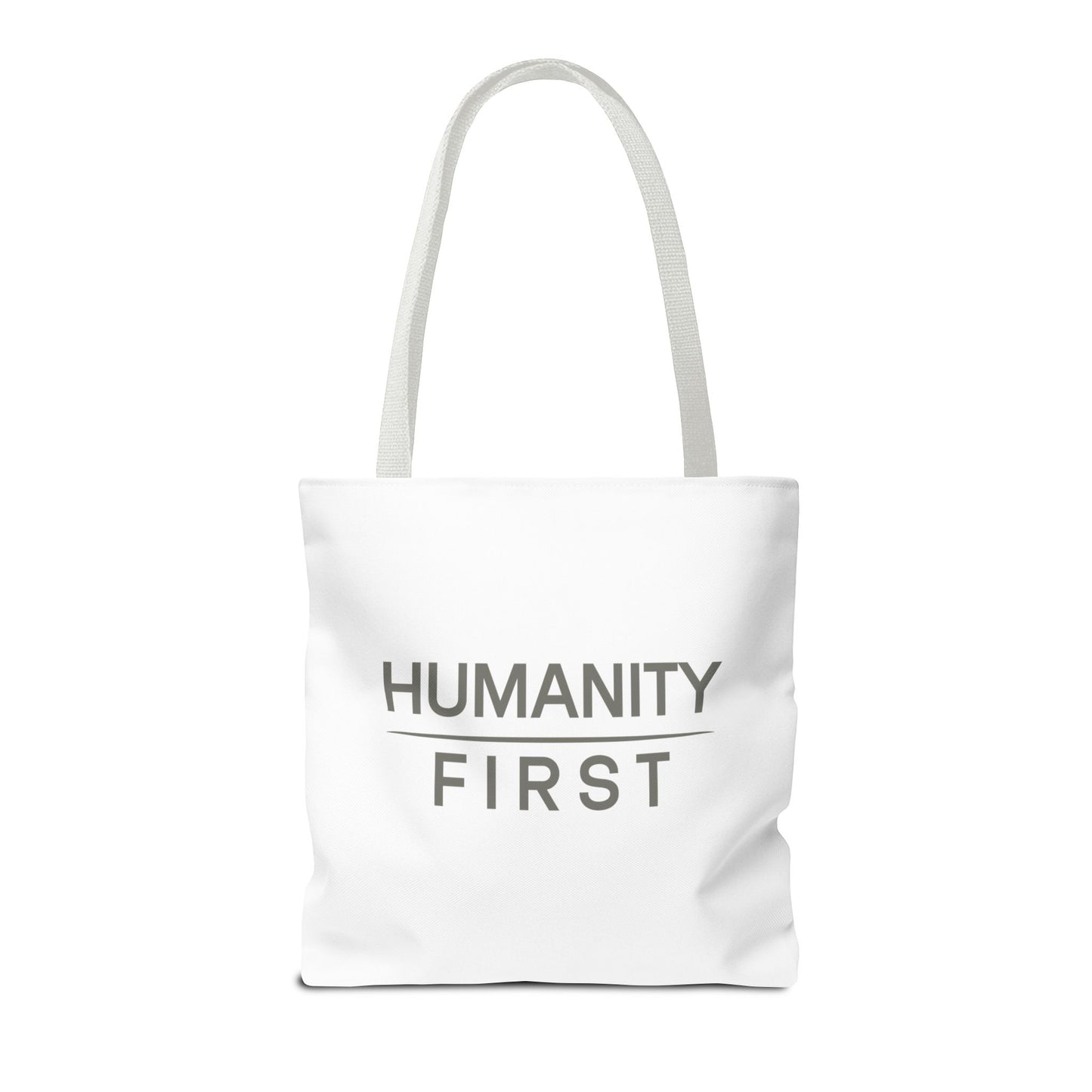 Humanity First Tote Bag — Minimalist Social Justice Canvas Tote