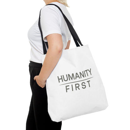 Humanity First Tote Bag — Minimalist Social Justice Canvas Tote
