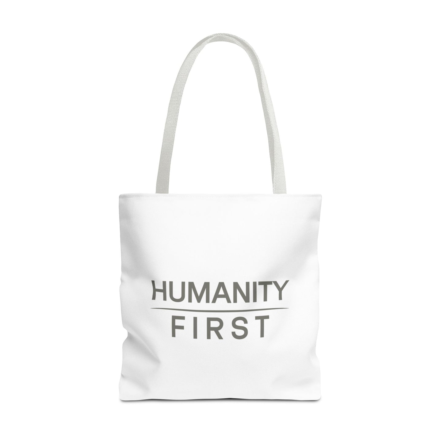 Humanity First Tote Bag — Minimalist Social Justice Canvas Tote
