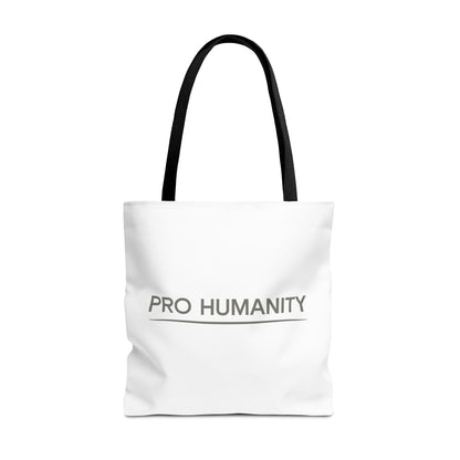 Pro Humanity Tote Bag — Minimalist Statement Canvas Tote