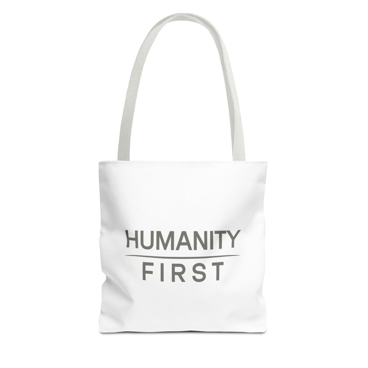 Humanity First Tote Bag — Minimalist Social Justice Canvas Tote