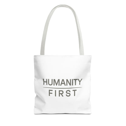 Humanity First Tote Bag — Minimalist Social Justice Canvas Tote