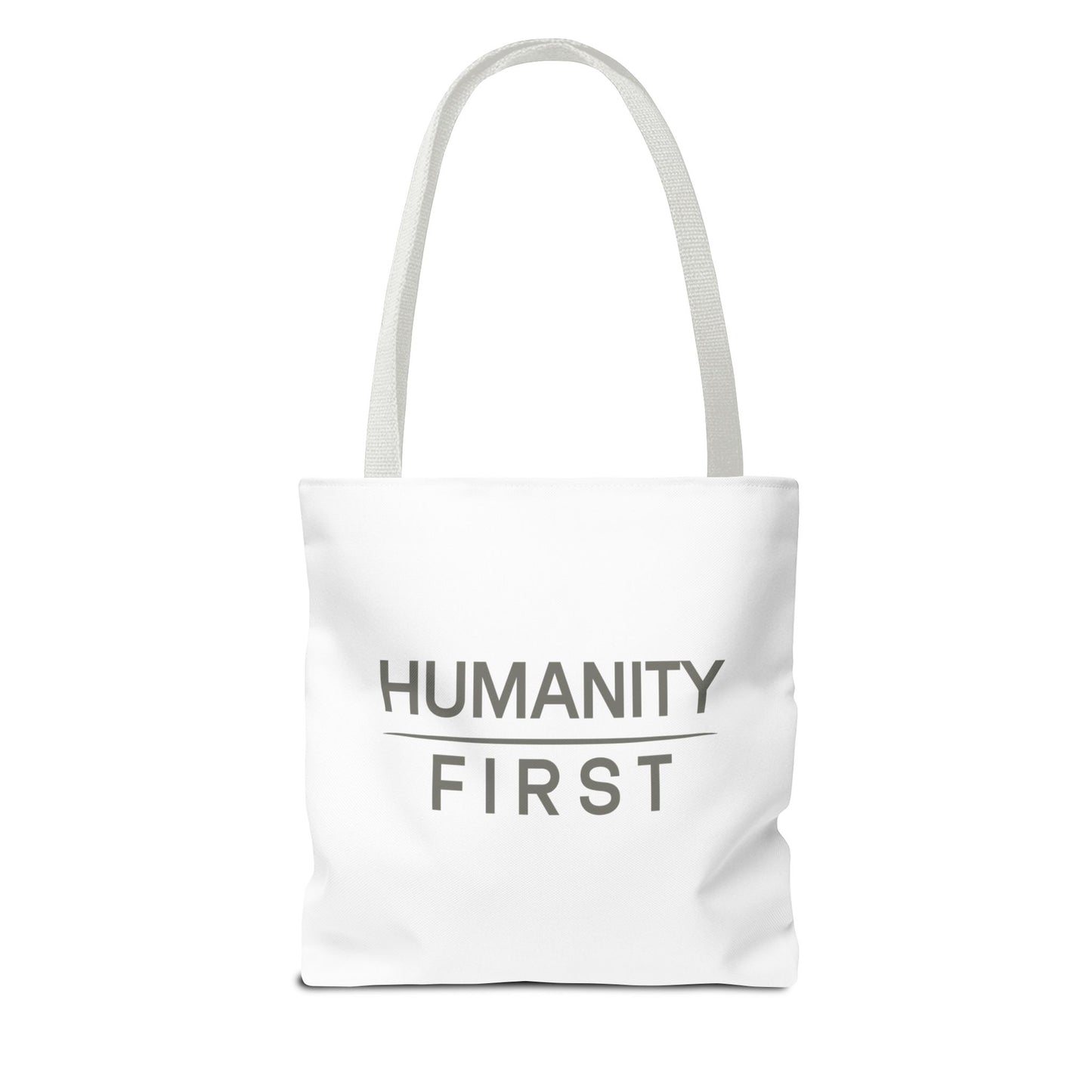 Humanity First Tote Bag — Minimalist Social Justice Canvas Tote