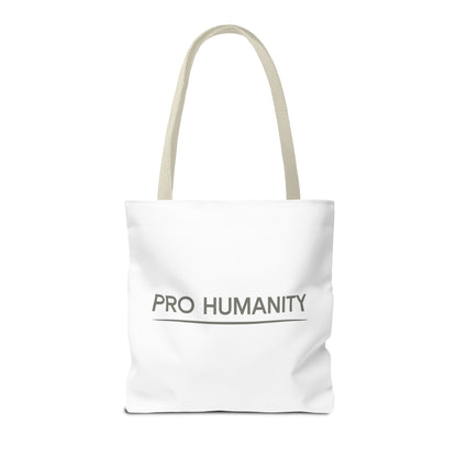 Pro Humanity Tote Bag — Minimalist Statement Canvas Tote