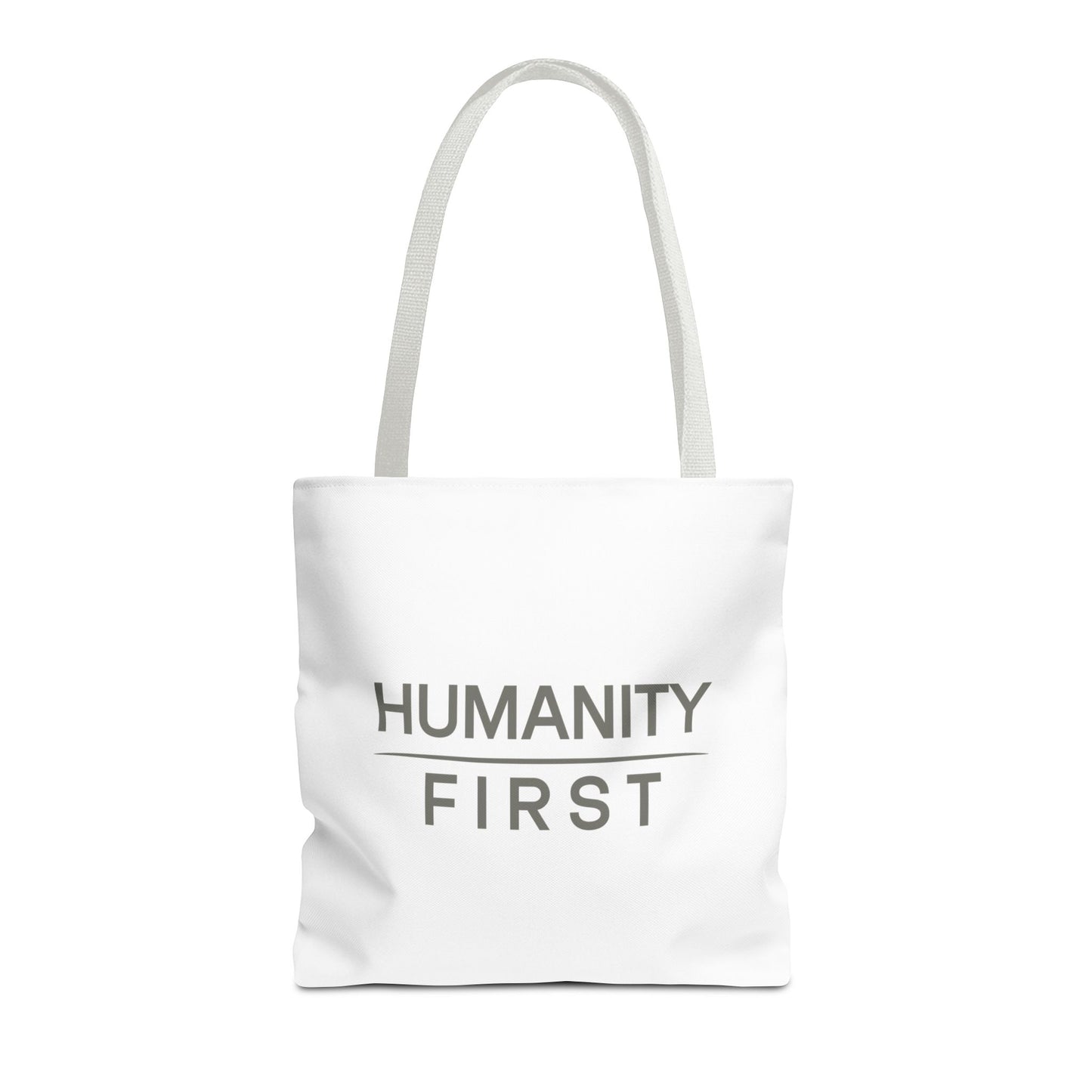 Humanity First Tote Bag — Minimalist Social Justice Canvas Tote