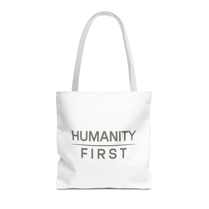 Humanity First Tote Bag — Minimalist Social Justice Canvas Tote
