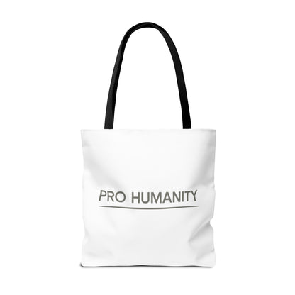 Pro Humanity Tote Bag — Minimalist Statement Canvas Tote