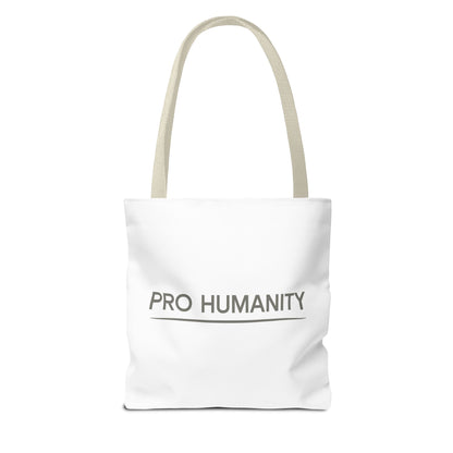 Pro Humanity Tote Bag — Minimalist Statement Canvas Tote