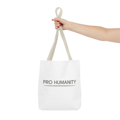 Pro Humanity Tote Bag — Minimalist Statement Canvas Tote