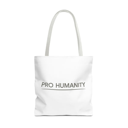 Pro Humanity Tote Bag — Minimalist Statement Canvas Tote