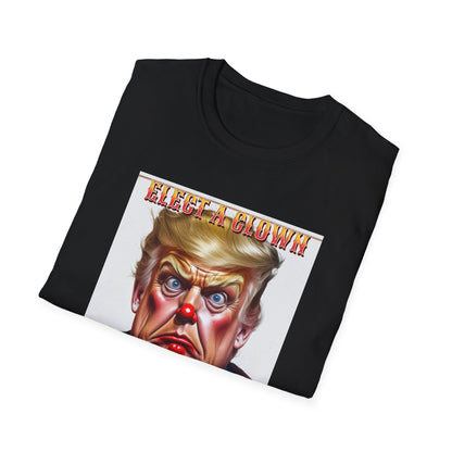 Clown Show Tee – Elect a Clown, Expect a Circus Political Satire Graphic Tee