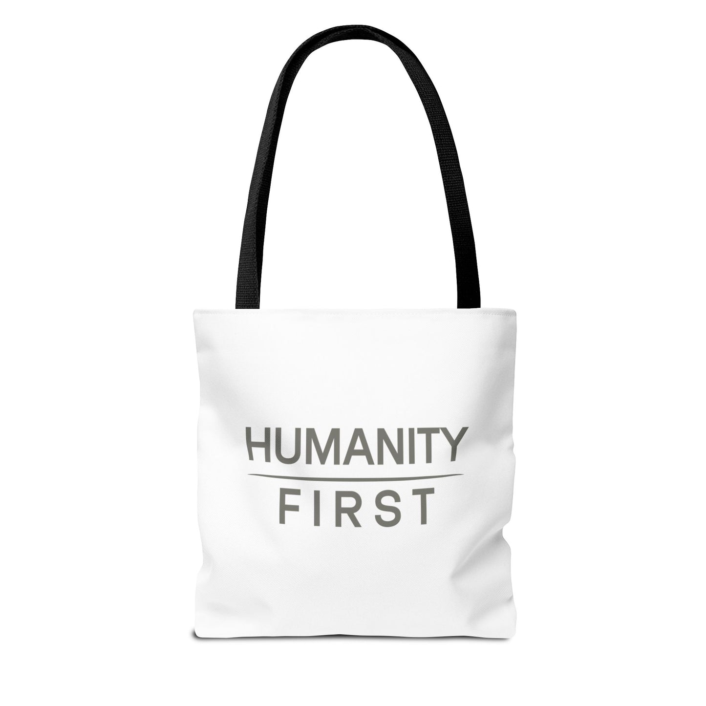 Humanity First Tote Bag — Minimalist Social Justice Canvas Tote