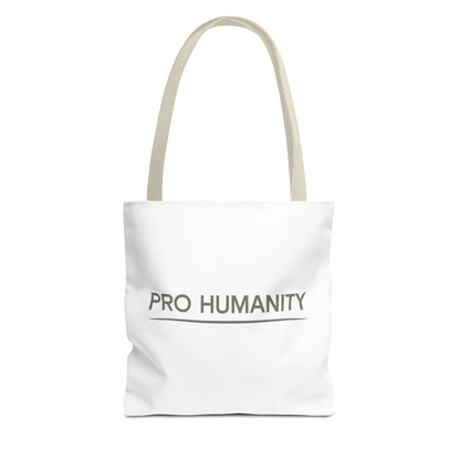 Pro Humanity Tote Bag — Minimalist Statement Canvas Tote