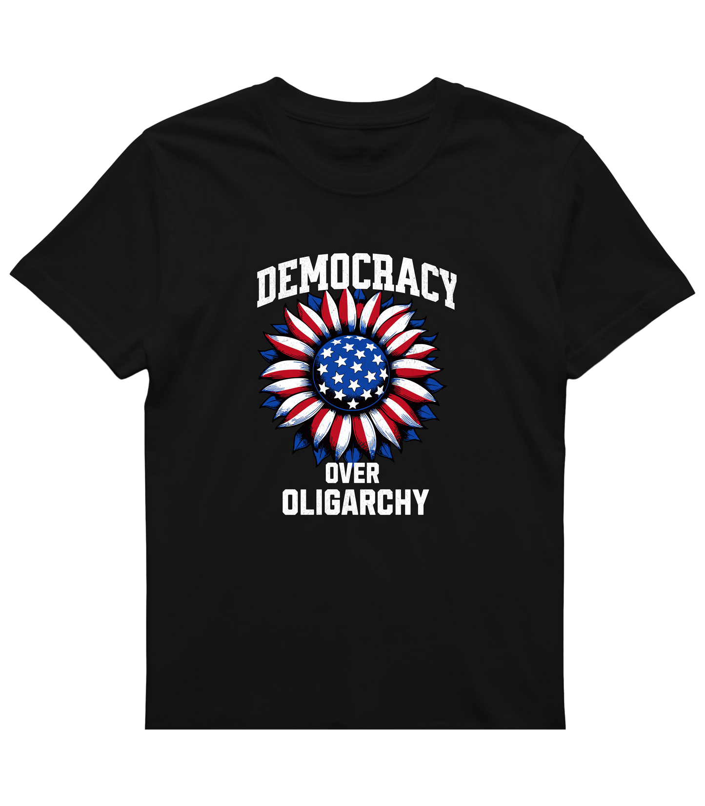 Patriotic Power Flower Tee - Democracy First