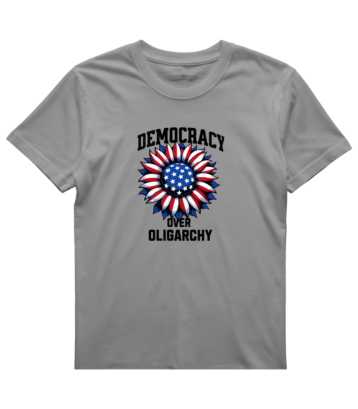 Patriotic Power Flower Tee - Democracy First