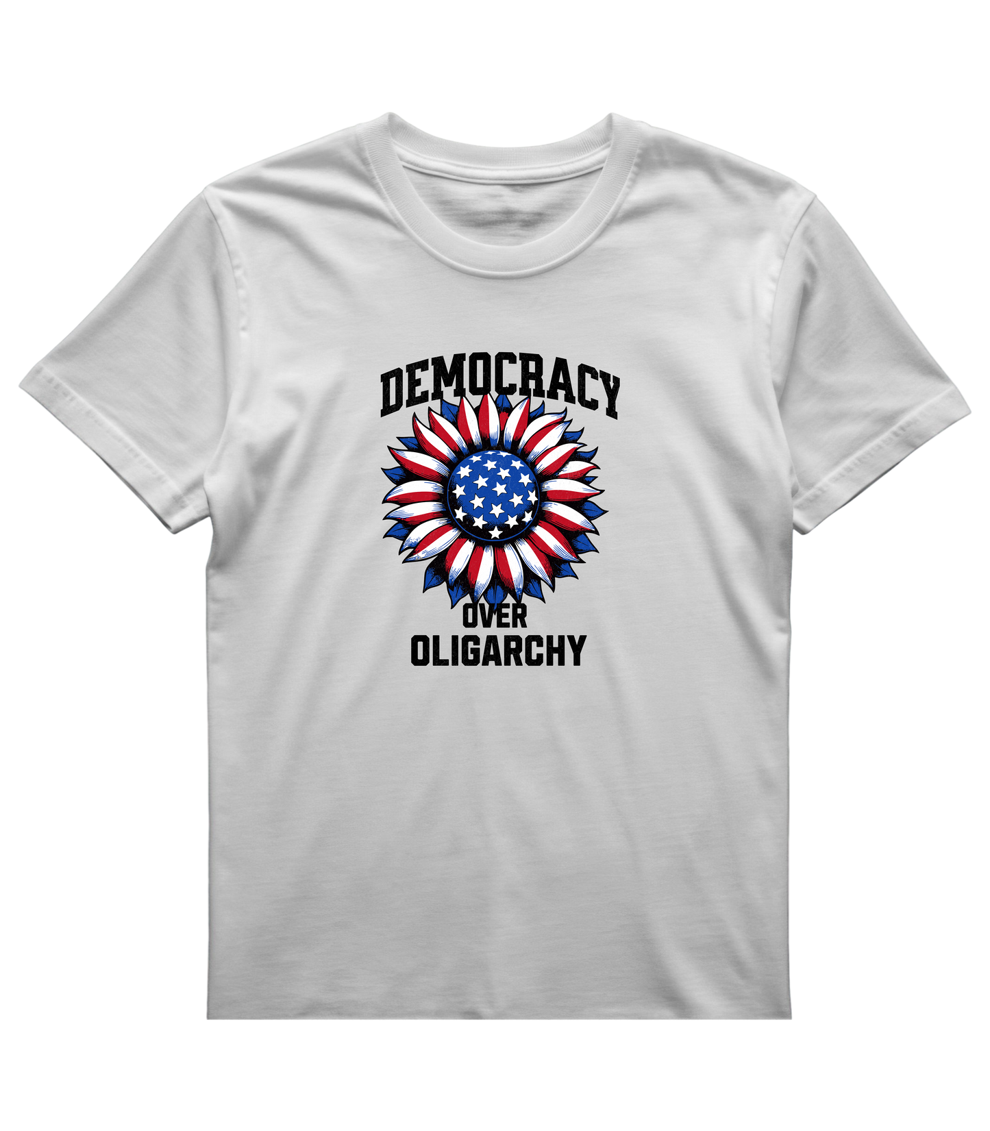 Patriotic Power Flower Tee - Democracy First
