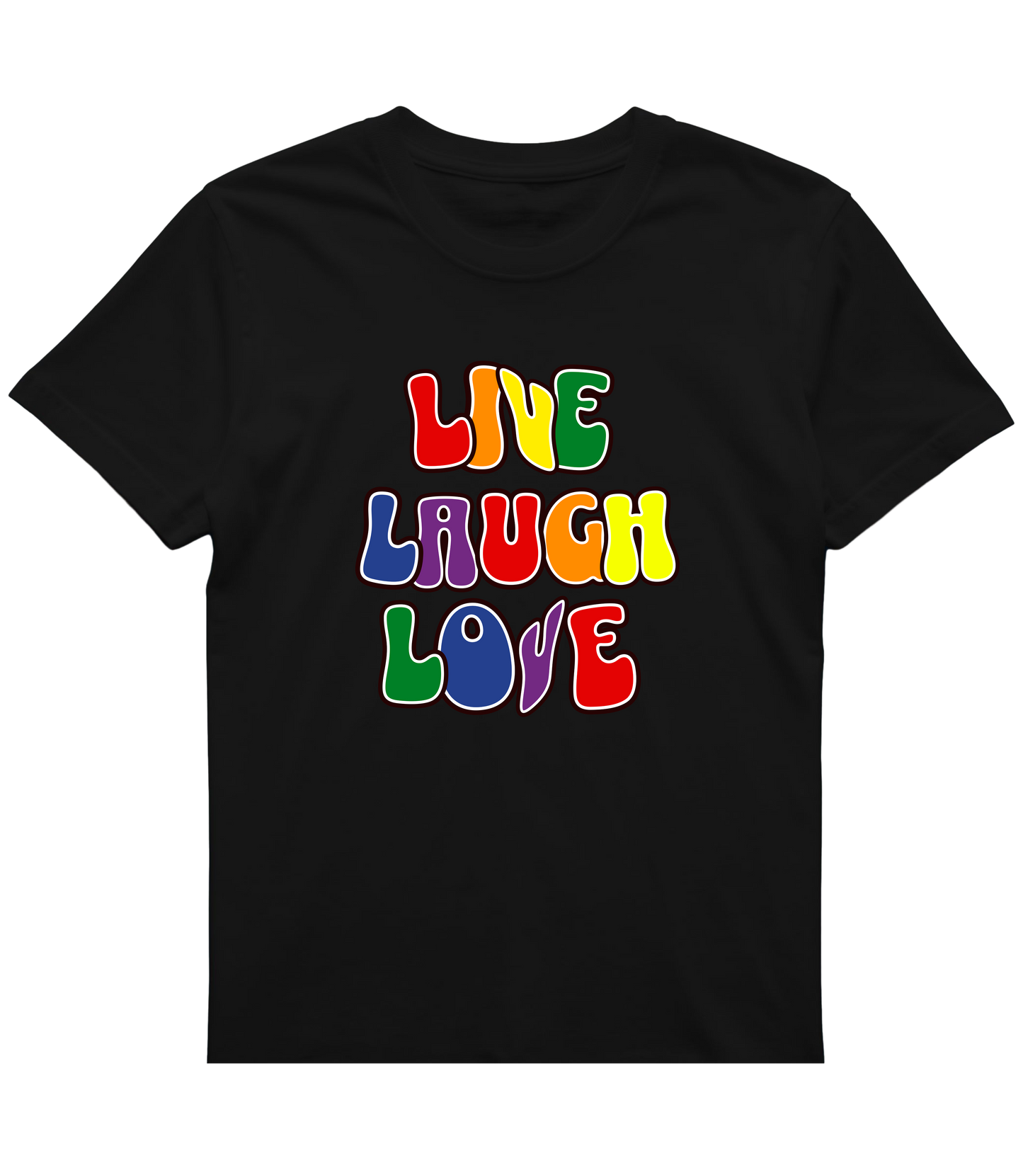 Live Laugh Love Pride Tee - Progressive & Inclusive Shirt