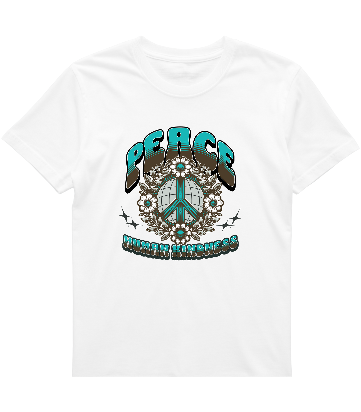 Peace and Human Kindness Tee – Radical Acts of Decency