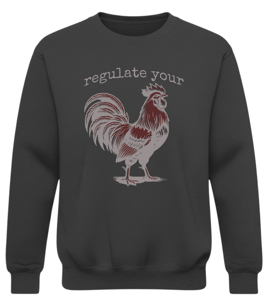 Regulate Your Cock Sweatshirt – Bold Feminist No-Filter Statement Crewneck