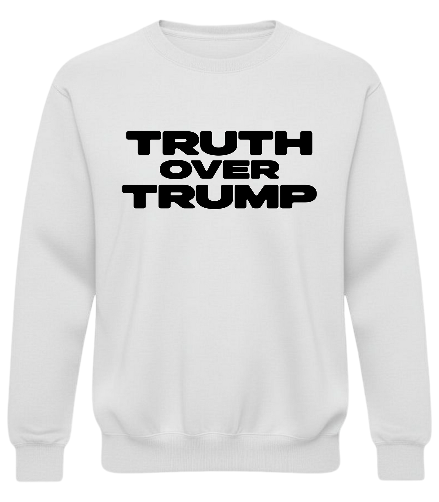 Truth Over Trump – Bold Distressed Activist Sweatshirt