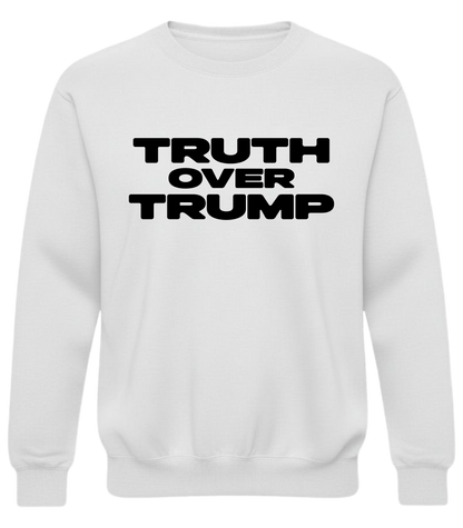 Truth Over Trump – Bold Distressed Activist Sweatshirt
