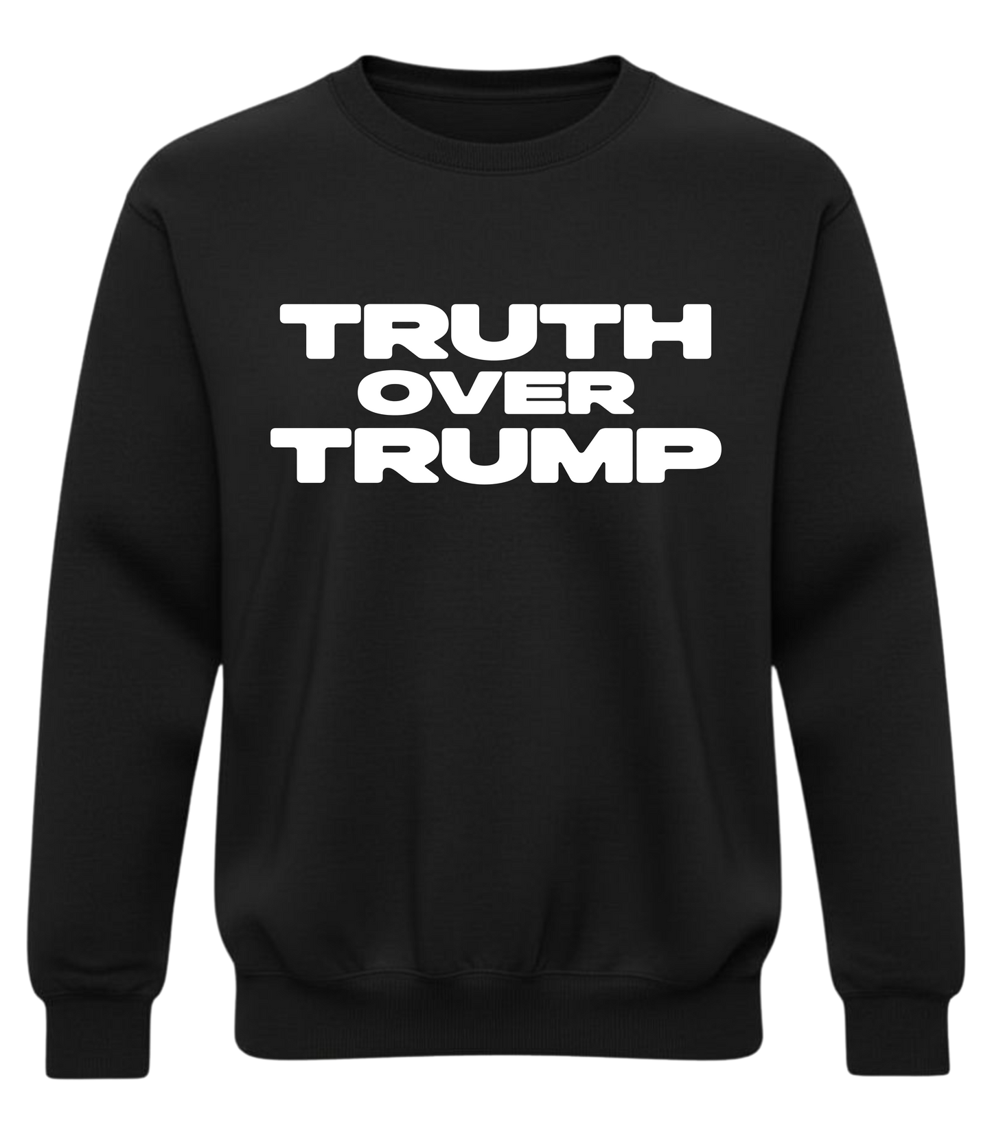 Truth Over Trump – Bold Distressed Activist Sweatshirt