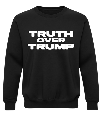 Truth Over Trump – Bold Distressed Activist Sweatshirt