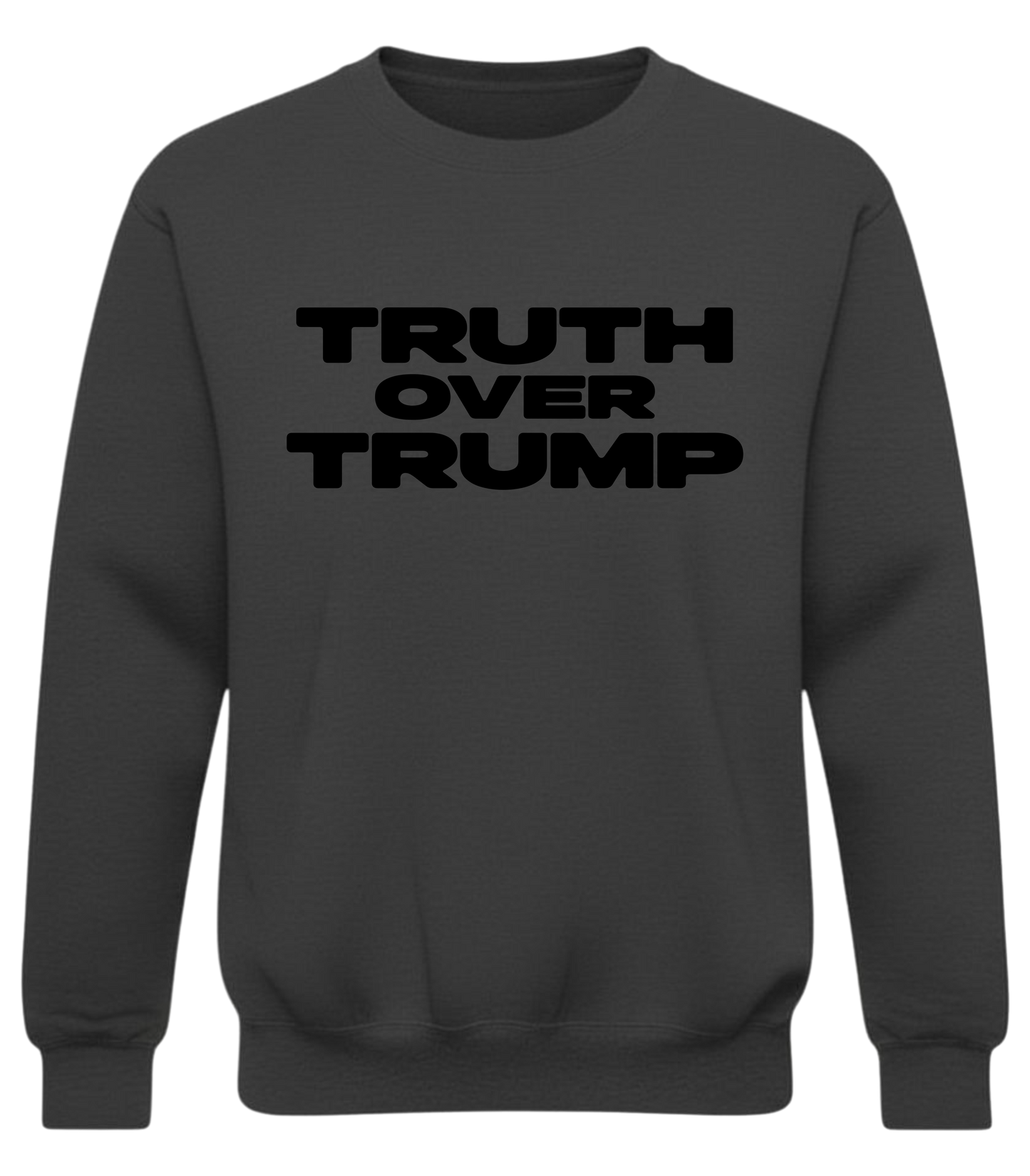 Truth Over Trump – Bold Distressed Activist Sweatshirt