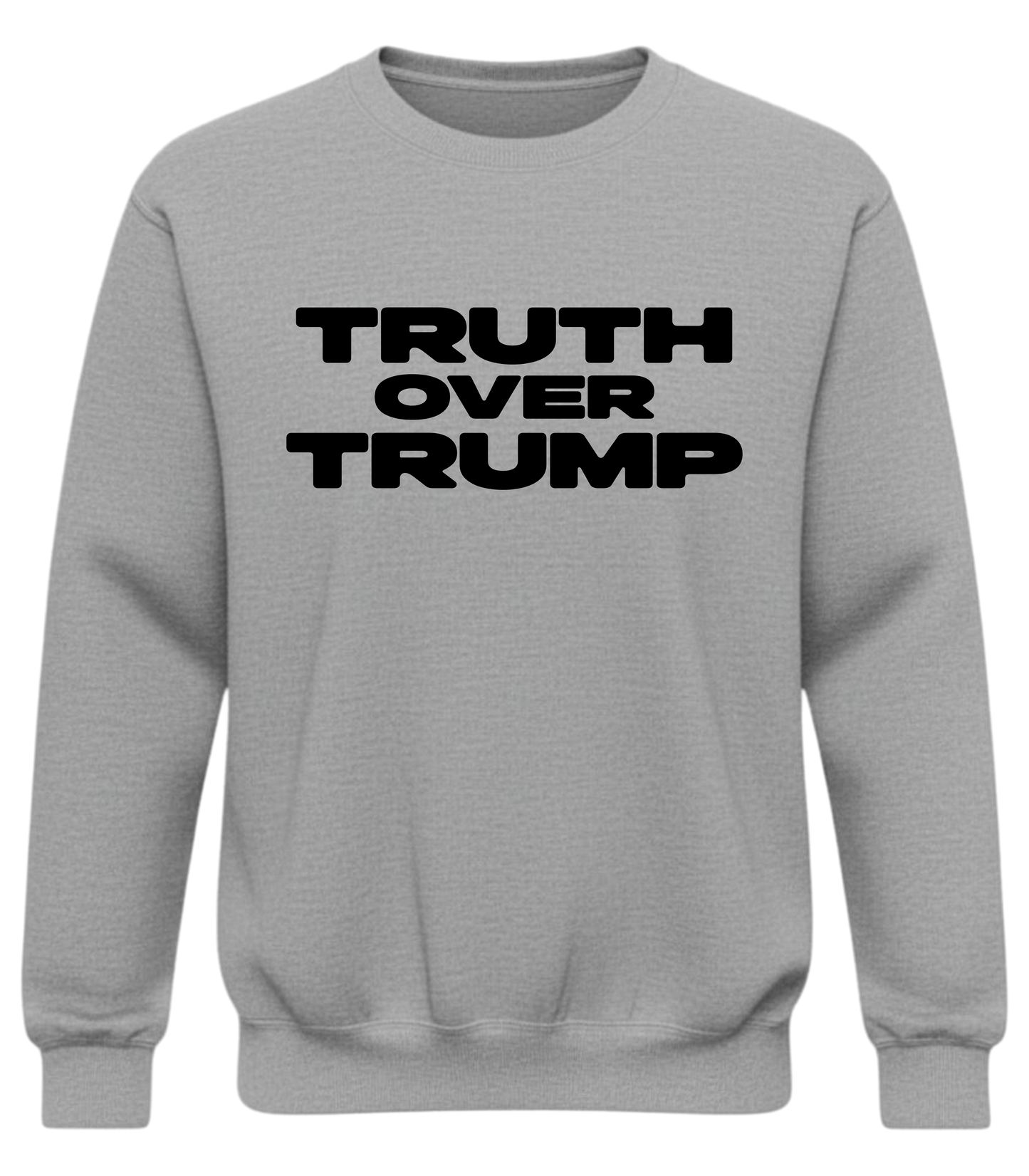 Truth Over Trump – Bold Distressed Activist Sweatshirt