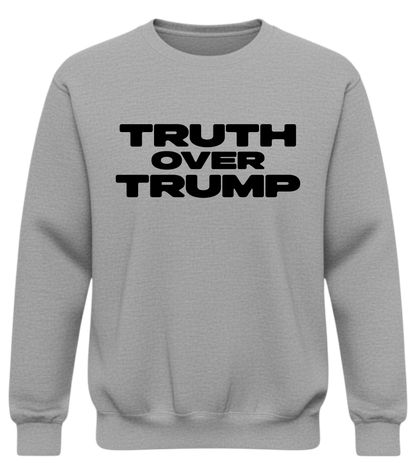 Truth Over Trump – Bold Distressed Activist Sweatshirt