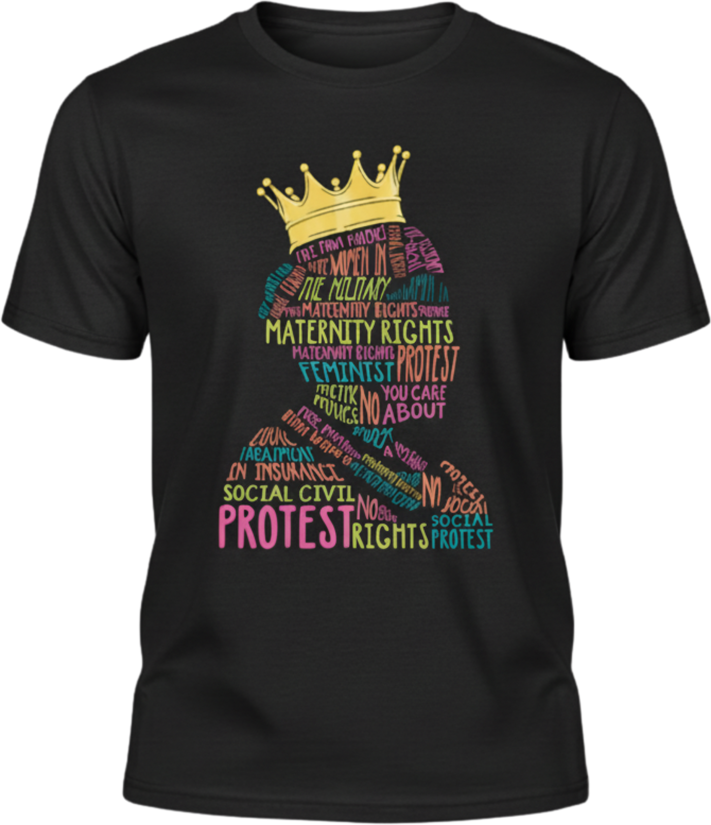 RBG Rights & Resistance Shirt – Feminist Protest Word Art Tee