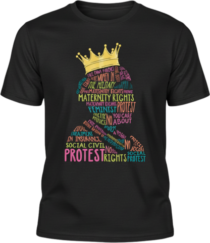 RBG Rights & Resistance Shirt – Feminist Protest Word Art Tee