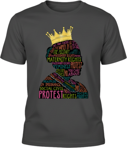 RBG Rights & Resistance Shirt – Feminist Protest Word Art Tee