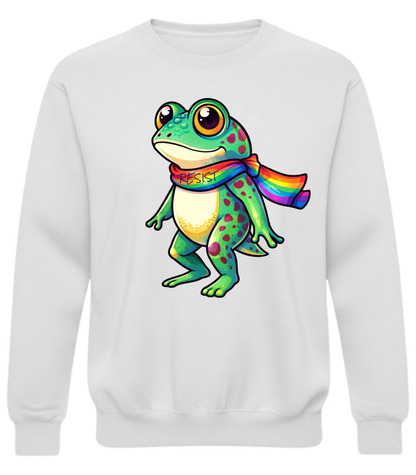 Resist Frog Rainbow Scarf Sweatshirt