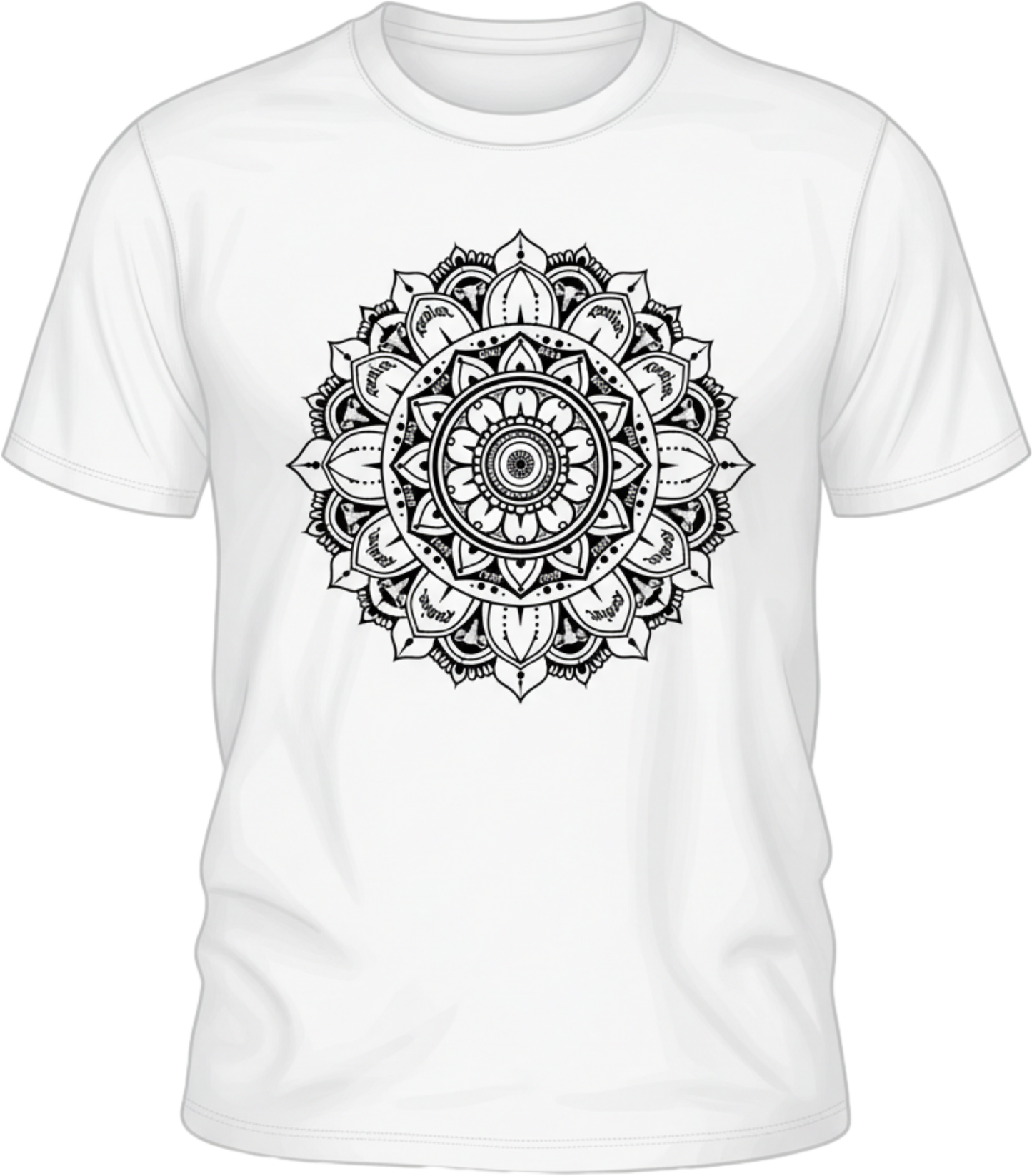 Hidden Message Mandala Resist T-Shirt – Subtle Political Art Tee
