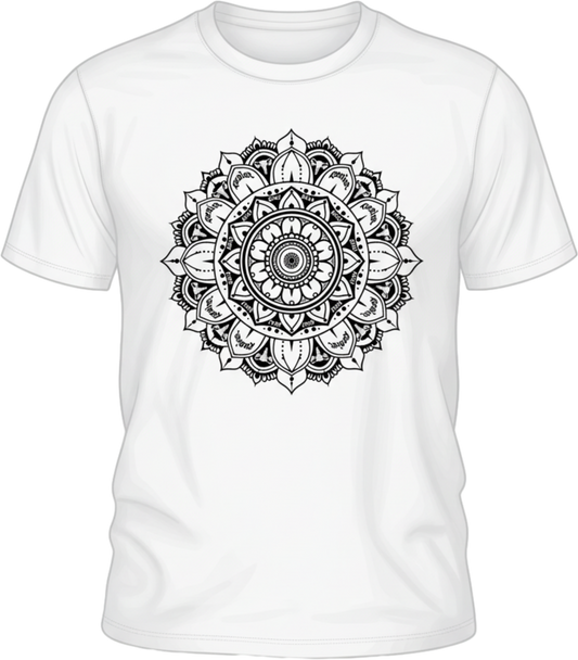Hidden Message Mandala Resist T-Shirt – Subtle Political Art Tee