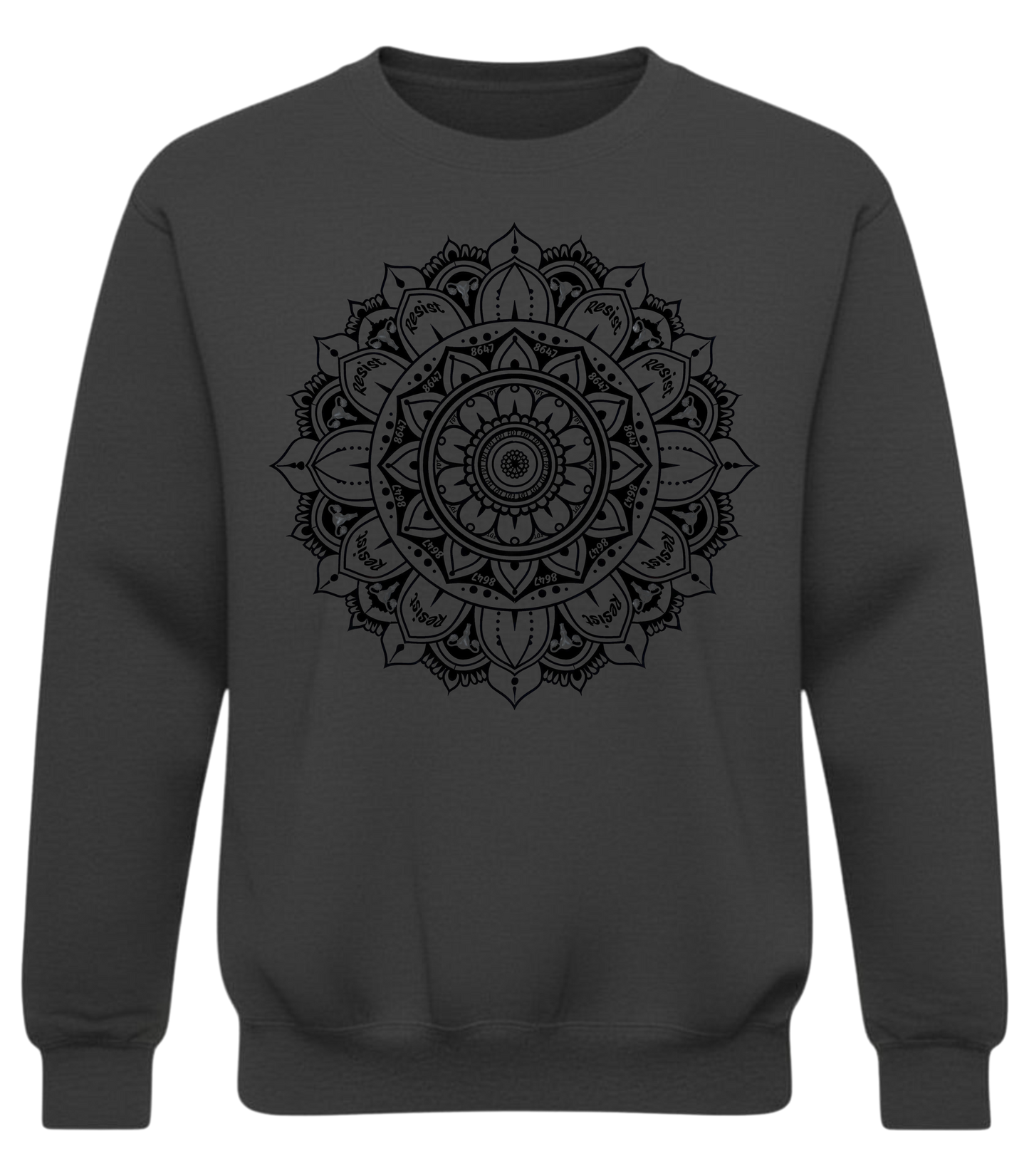 Resist Mandala Sweatshirt – Feminine Strength & Subtle Power Crewneck