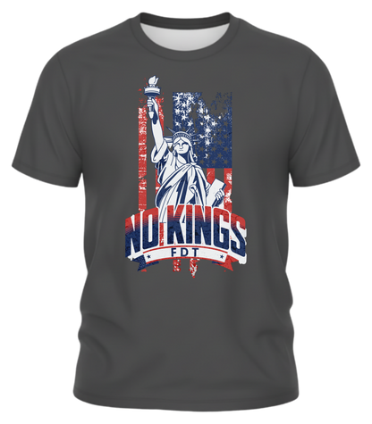 NO KINGS FDT Shirt – Smash Tyrants, Not Beers