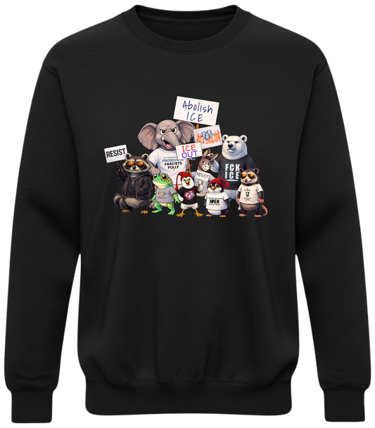 ICE Out Protest Animals Graphic T-Shirt –