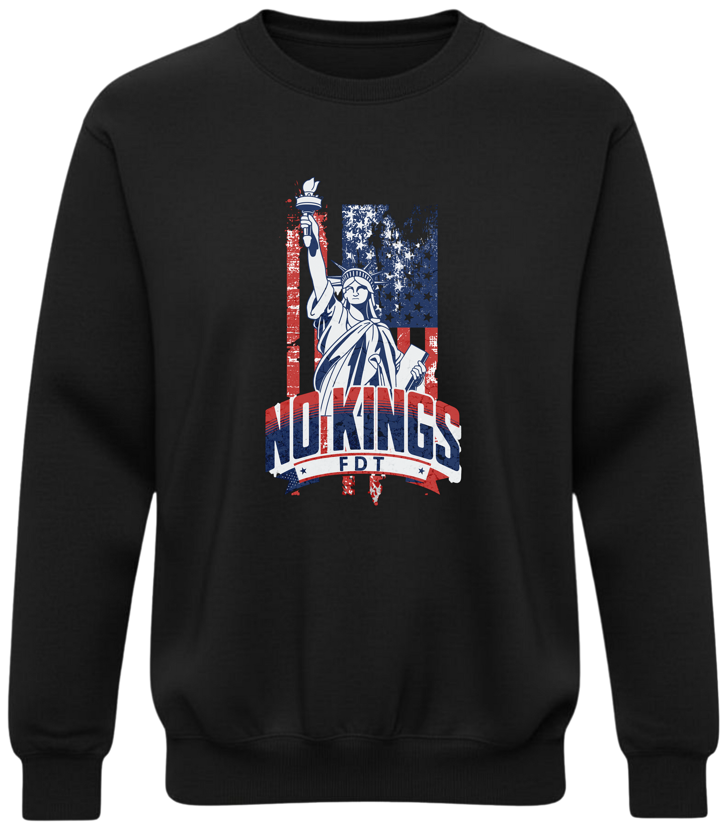 No Kings FDT Crewneck Sweatshirt — Smash Tyrants, Not Beers
