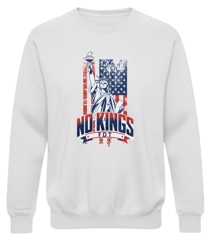 No Kings FDT Crewneck Sweatshirt — Smash Tyrants, Not Beers