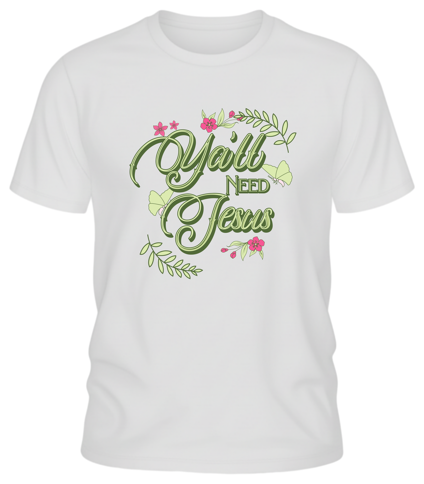 Y’all Need Jesus T-Shirt – Southern Sass Floral Graphic Tee