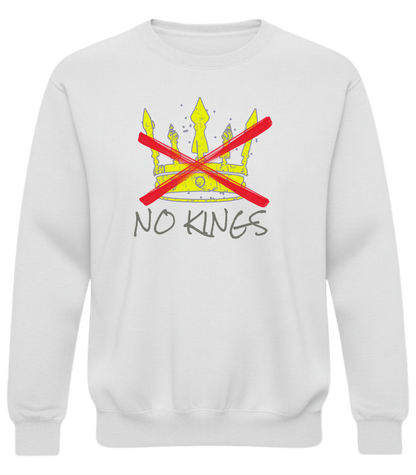No Kings Sweatshirt – Anti Authoritarian Graphic Crewneck