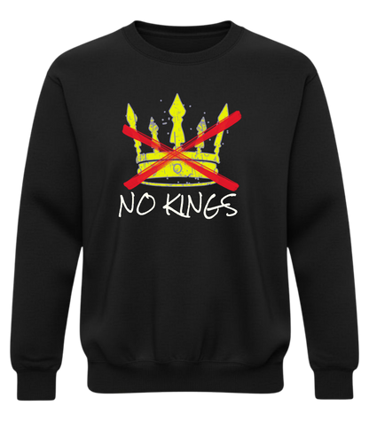 No Kings Sweatshirt – Anti Authoritarian Graphic Crewneck