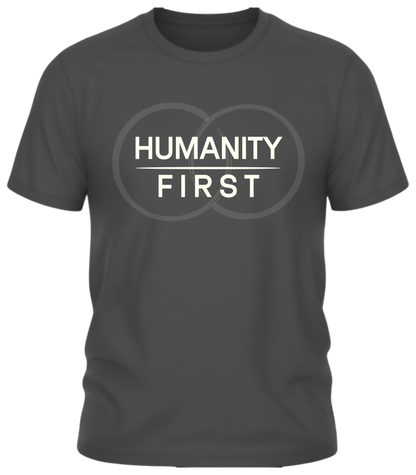 Humanity First Shirt – Minimalist Values Statement Tee | Subtle Activism Apparel