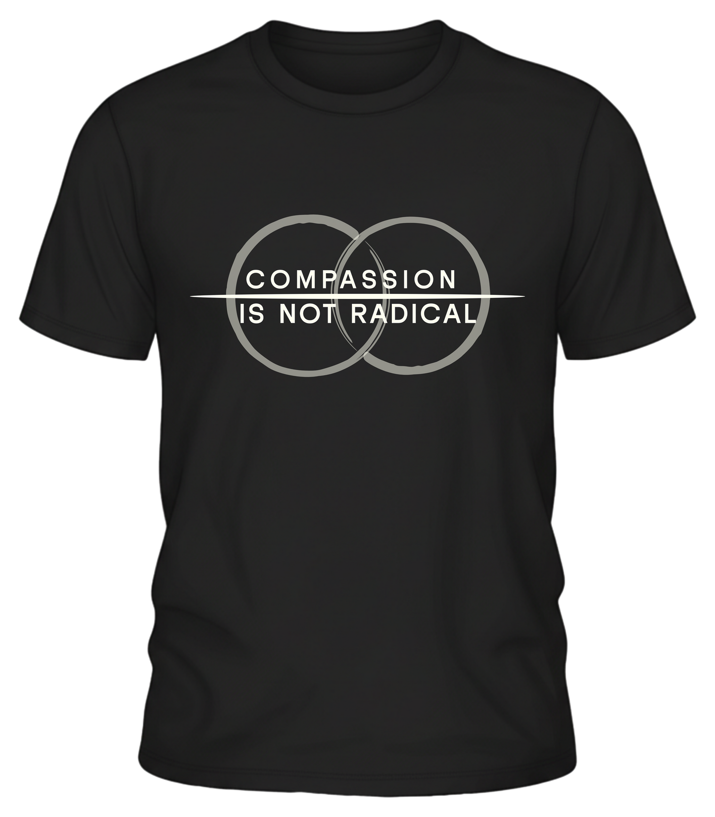 Compassion Is Not Radical Shirt – Minimalist Statement Tee | Humanity Campaign Apparel