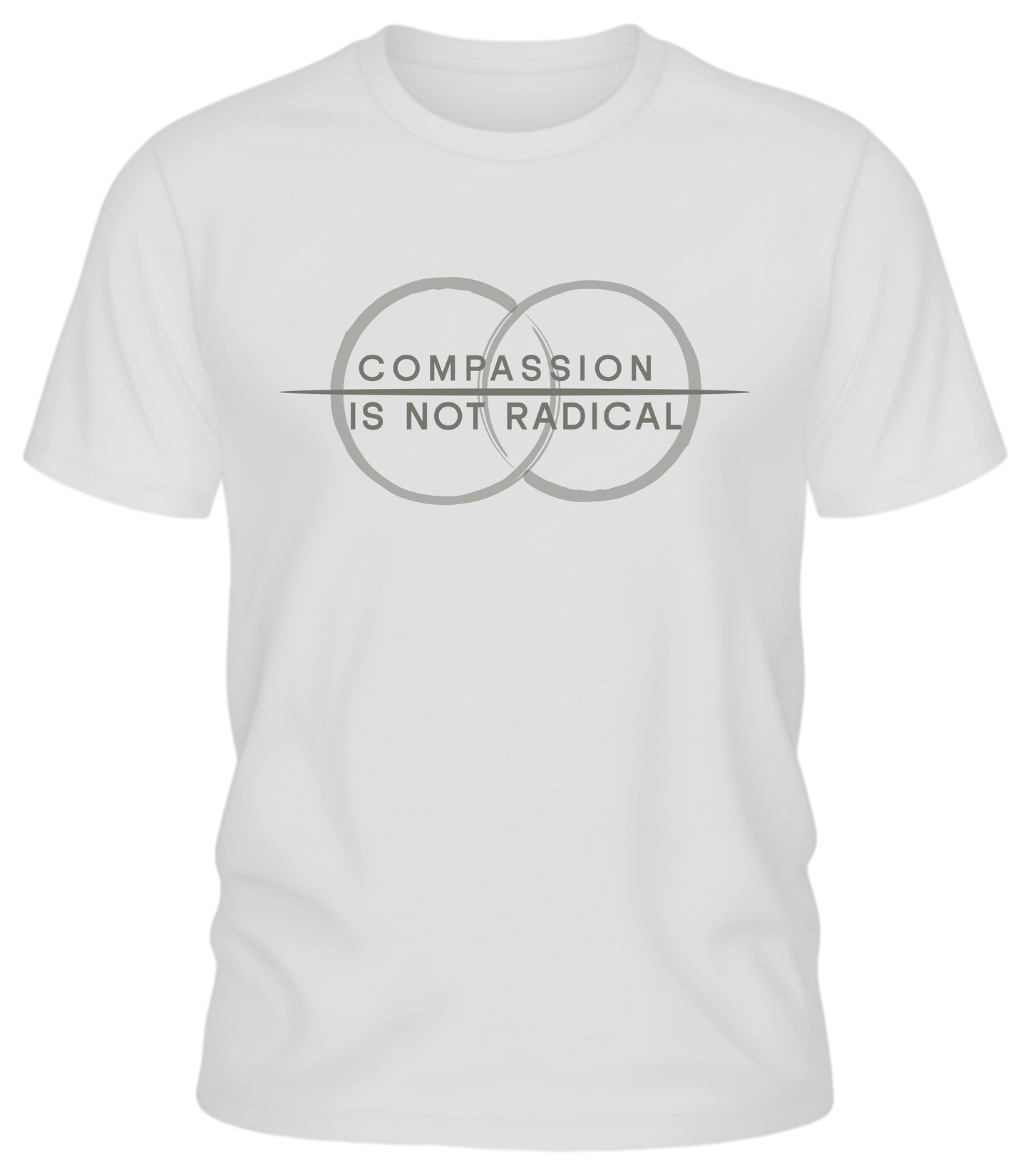 Compassion Is Not Radical Shirt – Minimalist Statement Tee | Humanity Campaign Apparel