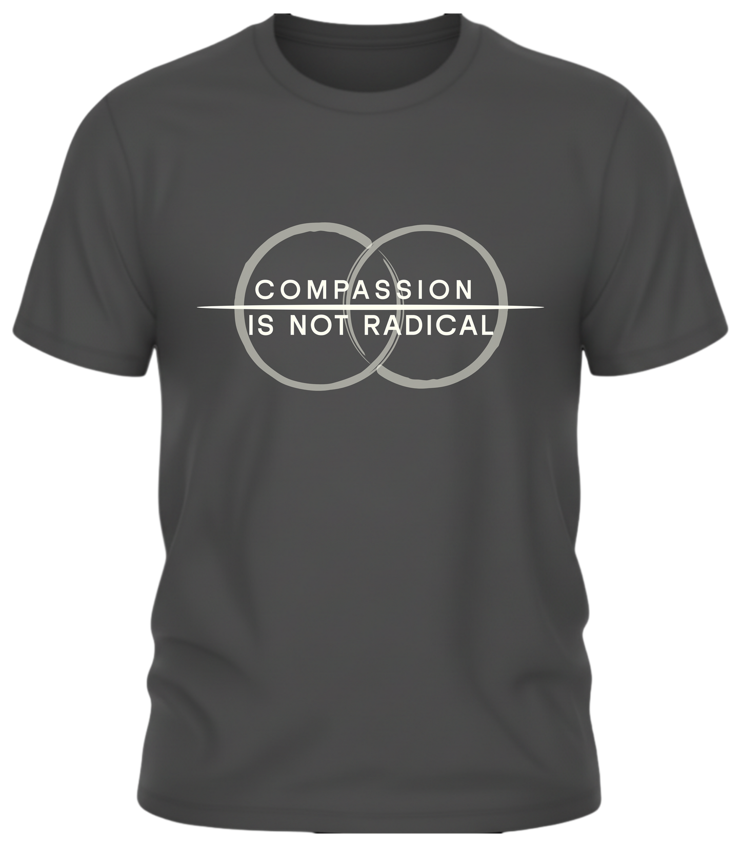 Compassion Is Not Radical Shirt – Minimalist Statement Tee | Humanity Campaign Apparel