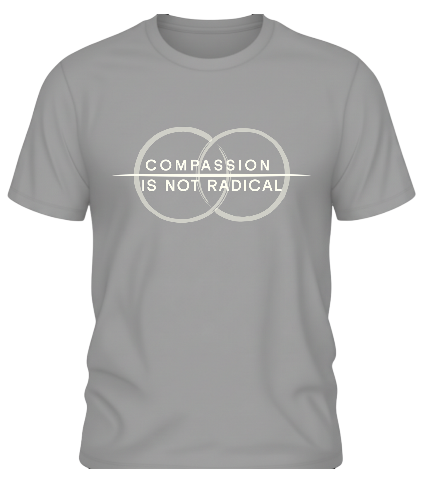 Compassion Is Not Radical Shirt – Minimalist Statement Tee | Humanity Campaign Apparel
